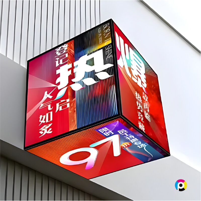 Insegna Cubo LED A006 - immagine 3