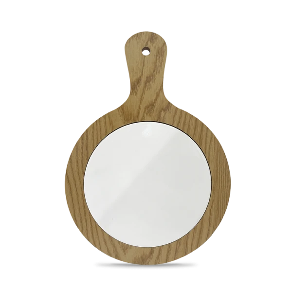 Tagliere ceramica con manico e bordo in legno - immagine 3