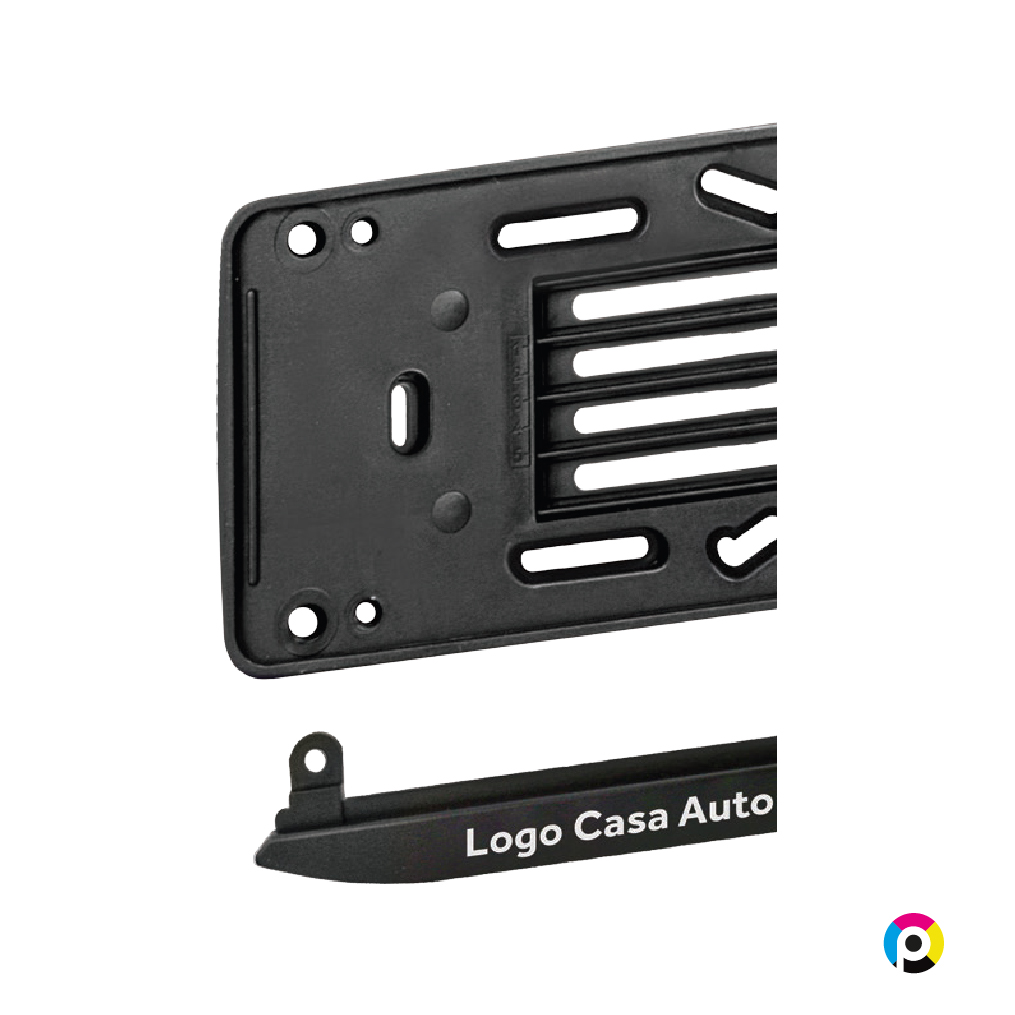 Listello Posteriore Porta Targa NERO