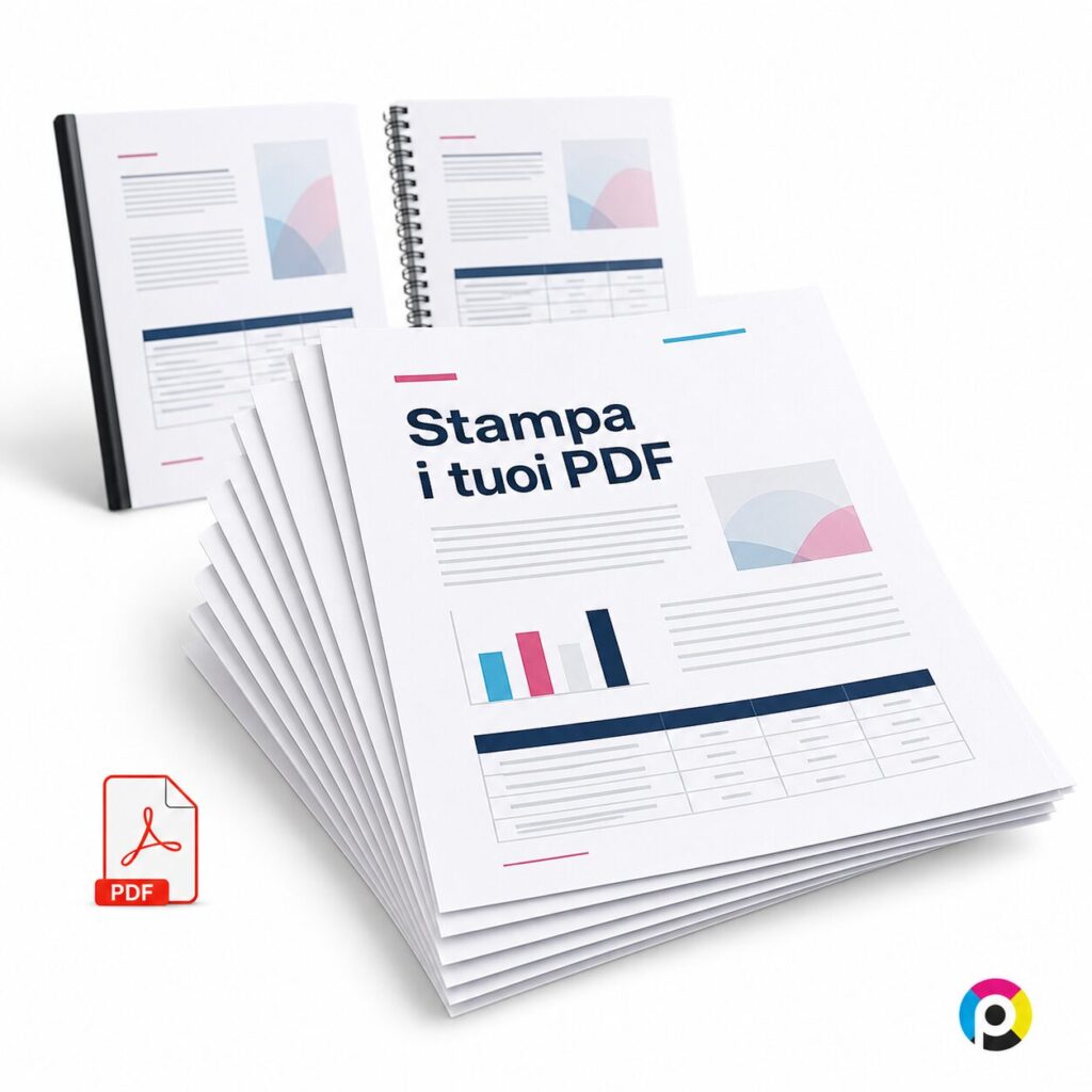 Stampa documenti PDF online in fogli sciolti o rilegati a Ferrara