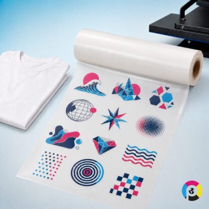 Stampa DTF tessile su bobina da 56 cm con icona Printsmartly