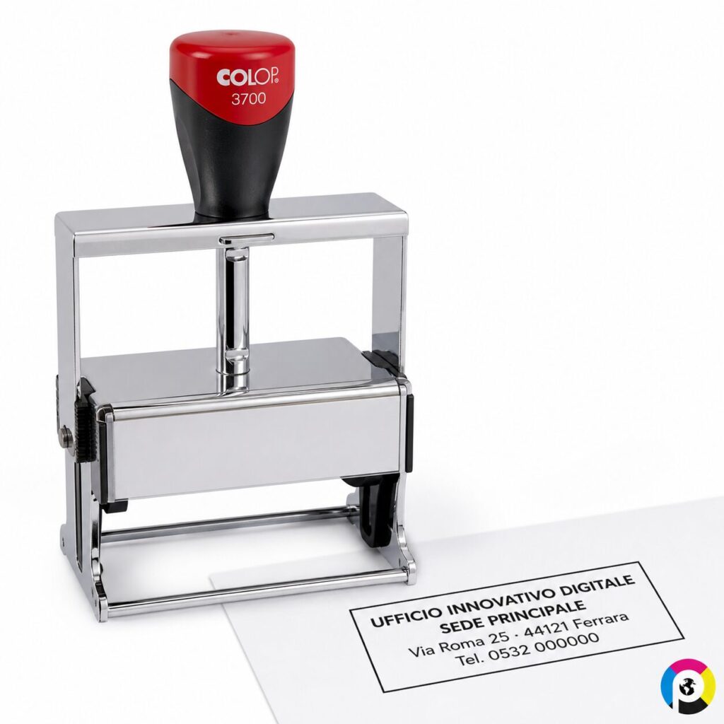Timbro professionale Expert Line 3700 79x34 personalizzato Printsmartly Ferrara