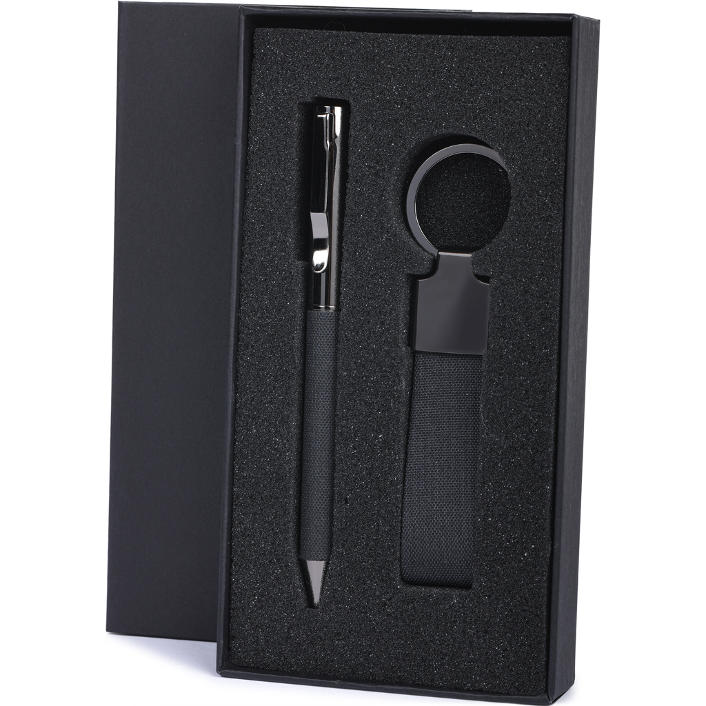 Set regalo Keno con penna e portachiavi personalizzato